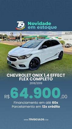 CHEVROLET ONIX 1.4 MPFI EFFECT 8V FLEX 4P MANUAL CHEVROLET ONIX 1.4 MPFI EFFECT 8V FLEX 4P MANUAL